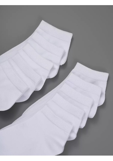 Responce Kısa Klasik Çorap Seti 10 Çift 68777005 Beyaz