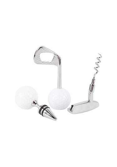Wezone Golf Topu Desenli Zink Alyuminyum Şarap Açıcı Seti: Şarap Tıkacı, Bira Açıcı Ve Taşınabilir Depolama Kutusu İçeren Pratik Hediyelik Paket Diğer