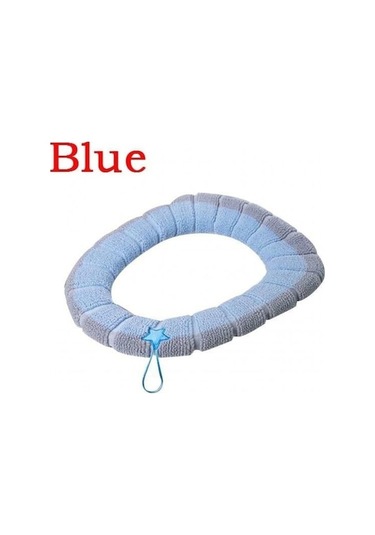 Ankatek Yumuşak Yıkanabilir Yastık Sıcak Saplı Örtüsü Mavi Koltuk Klozet Kapağı Kalınlaşmış Evrensel Ev Hv Mavi Mavi