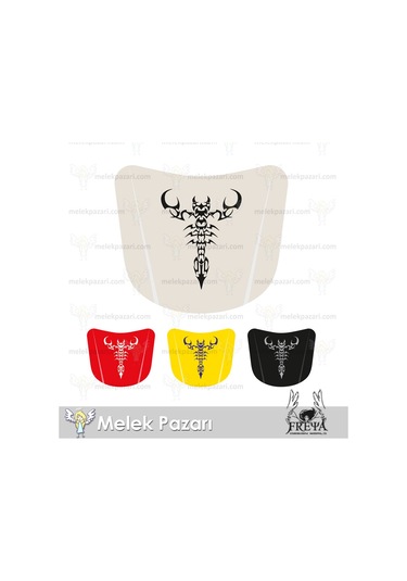 80 X 64 cm - Tribal Akrep Araba Kaput Sticker Çıkartma