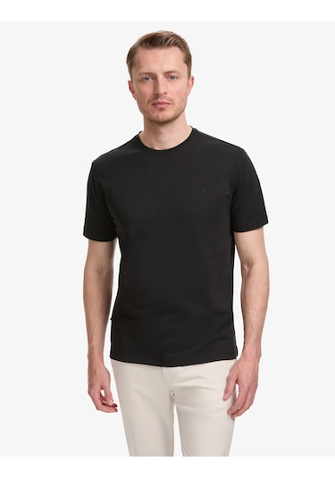 Pierre Cardin Erkek Siyah Tişört Basic 50325299-vr046