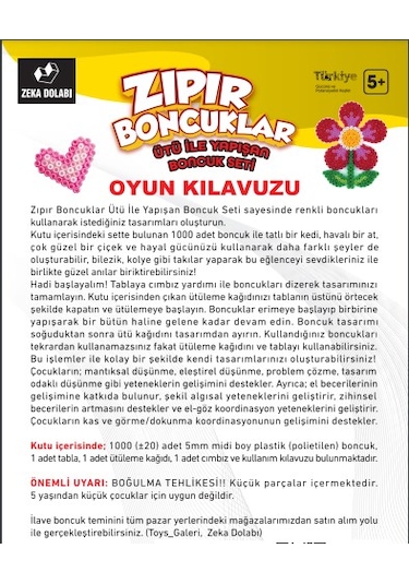 Zıpır Boncuklar Ütü İle Yapışan Boncuk Seti