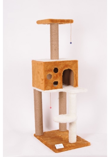 Cat Hause S09KV Platformlu Eğlence Parkı Kedi Tırmalama Evi 55 x 40 x 124 CM