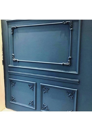 Decozza Boyanabilir Çıta Köşe Motifi 2,5 Cm Çıta Uyumlu4 Lü Paket