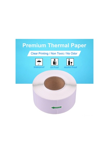 Aubyhe Suya, Yağa Ve Alkol Dayanıklı Termal Etiket Kağıdı - 40x80mm 500 Adet/rulü - Net Baskı, Kaliteli Yapı, Çok Kullanimlı 1 Rulo