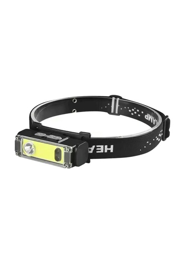 Soulader Usb Şarj Edilebilir Xpe + Cob Led Kamp Farı, Balıkçılık, Koşu Ve Outdoor Etkinlikler İçin Taşınabilir Aydınlatma Çözümü Siyah