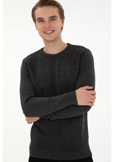 U.s. Polo Assn. Erkek Antrasit Melanj Kazak /triko 50293089-vr081 Antrasit Melanj