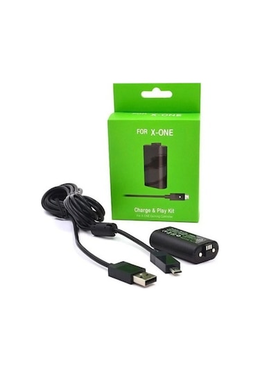Microsoft Xbox One S Gamepad Şarj Kit Şarjlı Batarya Usb