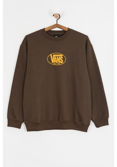 Vans Classic Oval Crew Erkek Sweatshirt Kahverengi