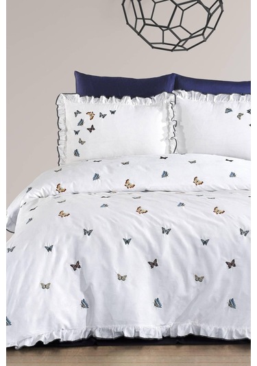 Nazik Home Laura Krem Nevresim Takımı ÇK Krem