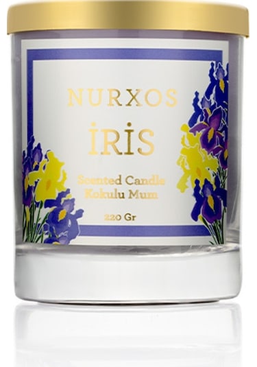 Nurxos 9681 İris Kutulu 2 Adet Kokulu Mum+freshener Oda Spreyi