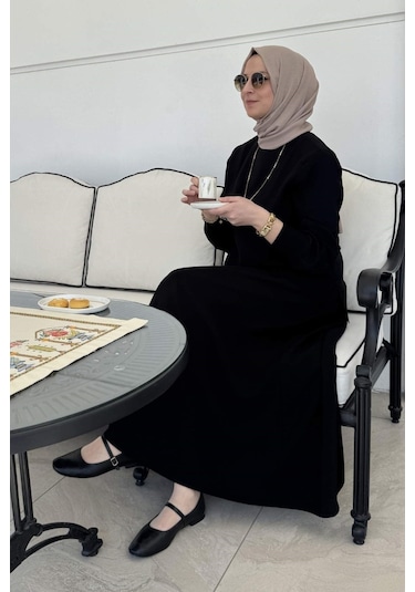 Rabia Şamlı İpek Modal Takım Siyah Çok Renkli
