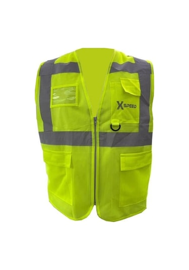 Xspeed Reflektörlü Cepli Lüx İkaz Yelek