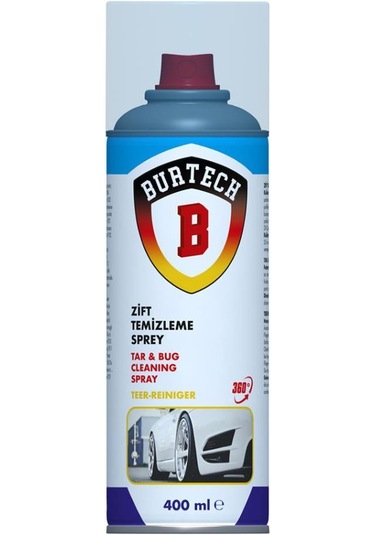 Burtech Kaporta Zift Çözücü Sprey 400 Ml Zift Temizleyici