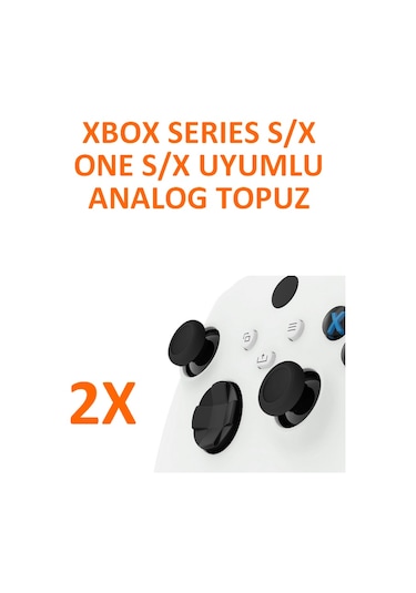 Xbox Series S/x & Xbox One S/x Uyumlu Analog Joystick Başlık - Yedek Parça 2 Adet