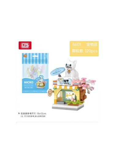 Loz 8601 Mikro Blok Çanta Pet Shop