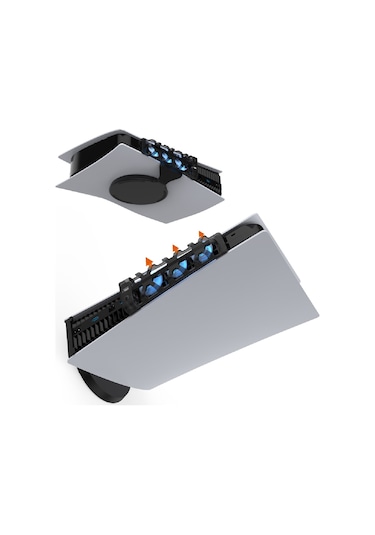 Hepu Tp5-1523e Ps5 Soğutma Fanı Yüksek Hava Akışı + Sessiz Fan + Led Işıklı