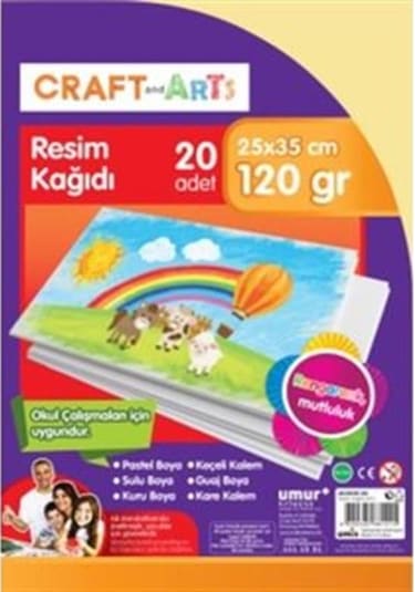 Umur Resım Kagıdı 25X35 20 Lı Poset