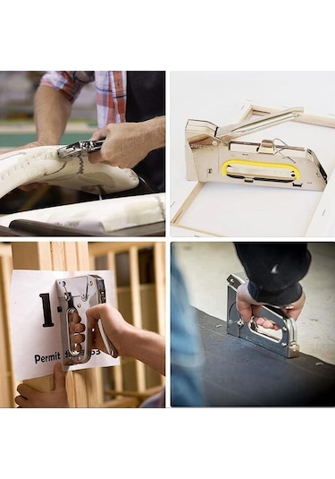 Depomega Mekanik Koltuk Döşeme Mobilya Zımba Tabancası + 5000 Adet Tel