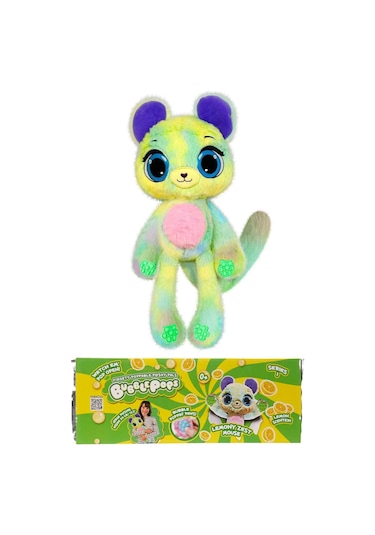 Bubble Pops Lemony Zest Mouse: Kokusuyla Büyüleyen Şişme Peluş Fare