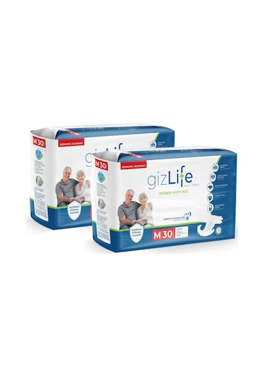 Gızlıfe Yetişkin Hasta Bezi Bel Bantlı Orta Boy Medium 60'lı M