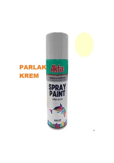 Akfix Krem Renk Glossy Cream Ral 1015 Sprey Boya 1 Adet