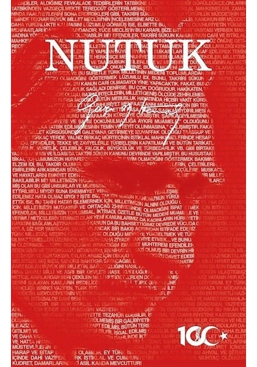 Nutuk - 100. Yıl Özel Baskı - Kırmızı - Mustafa Kemal Atatürk - Ren Kitap