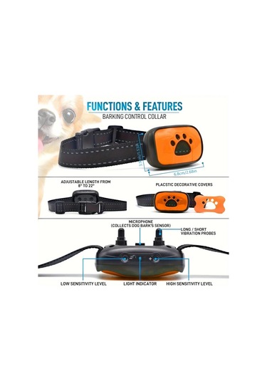 Willowhaven Usb Şarjlı Köpek Eğitim Cihazı Portakal Renk Orta Küçük Boy Köpekler İçin Ses Dalgası Teknolojili