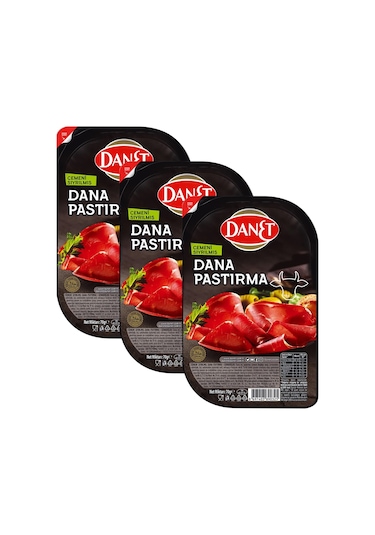 Danet Dana Pastırma Çemeni Sıyrılmış Dilimli 3 x 70 G