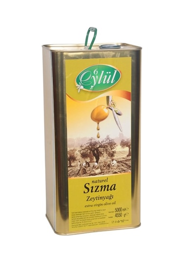 6 Eylül Erken Hasat Naturel Soğuk Sıkım Sızma Zeytinyağı Yeni Hasat 0.5 Asit 5 L