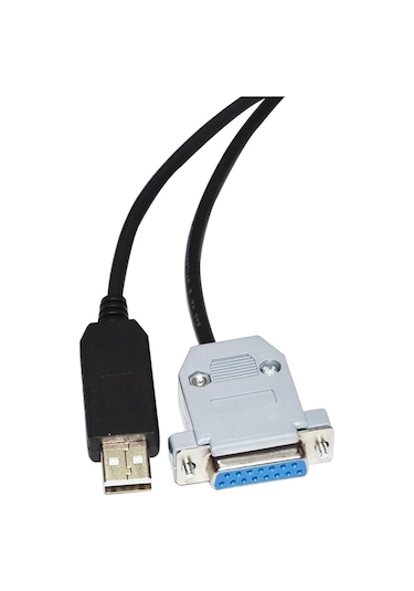 Usb-dub 15 Pın Db15 Dişi Adaptör Rs232 Seri İletişim Kablosu 5m