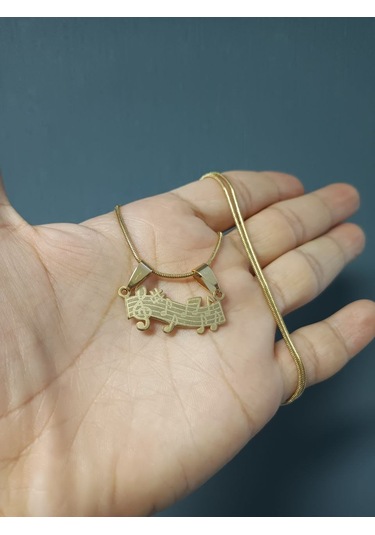 Notalar Müzikal Desenli Gold Renk 316l Paslanmaz Çelik Figür Koly Çok Renkli