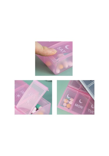 Suntek 14 Bölmeli Hap Düzenleyici 7 Gün Cep Çantası Seyahat Diğer