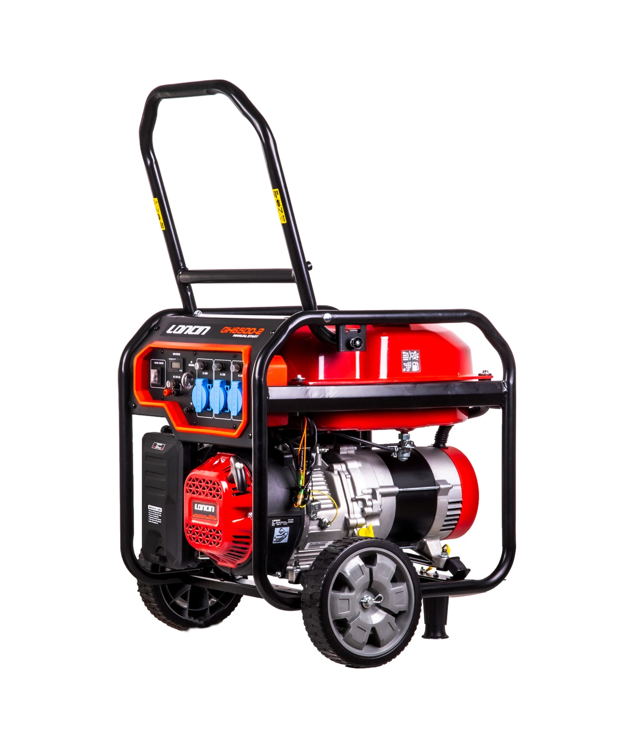 Loncin Gh6500-2 Eur5 Benzinli İpli Monofaze Jeneratör 6 Kw