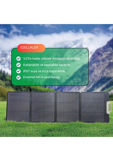 100w Katlanabilir Yüksek Verimli Güneş Enerjisi Şarj Paneli