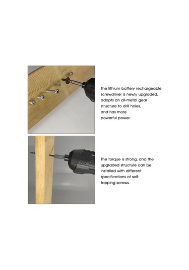 Springsun 3.6v Li-pil Akülü Elektrikli Tornavida Seti - Taşınabilir Tamir Aleti, 3.5n.m Tork, 250rpm Hız, Abs Malzeme