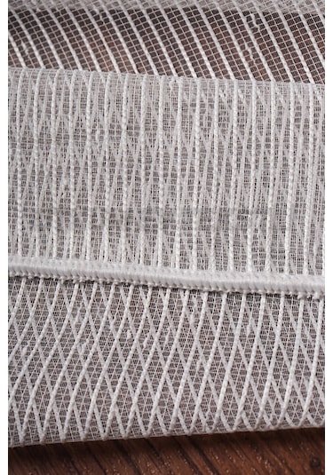 Çizgili Nokta Desen Armür Tül Perde Akdz 1077