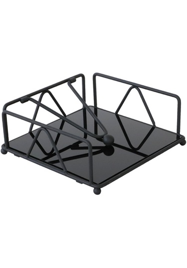 Homyl Cafe Masa Mutfak Için Peçete Depolama Organizatör Siyah Siyah