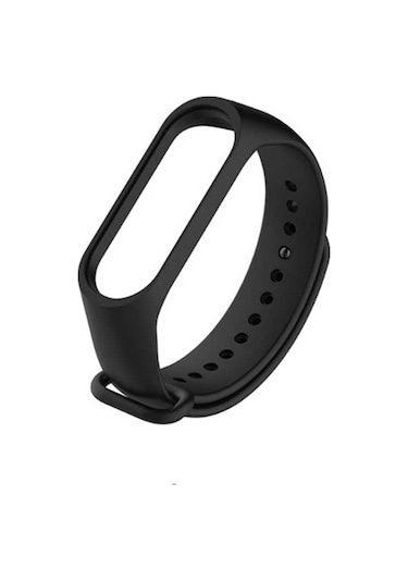 Ekılıf - Xiaomi Mi Band 4 Uyumlu - Kordon Silikon Kordon - Siyah