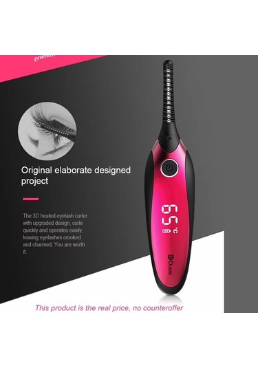 Sones Duosi Dy-102 Taşınabilir Kalem Stili Isıtmalı Uzun Ömürlü Elektrikli Ütü Kirpik Kıvırıcısı Usb Şarj Edilebilir Elektrikli Isıtmalı Makyaj Kıvırma Klipsi