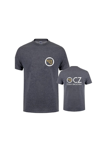Snapbuy Cz Ceska Zbrojovka Erkek Yazlık Kısa Kollu Pamuk T-shirt 4xl 5xl Lh-153koyu Gri Koyu Gri