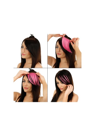 Cbtx Renk Degrade Görünmez Dikişsiz Saç Uzatma Peruk Parçası Düz Saç Parçası Renk Saç Parçası Floresan Yeşil Işık