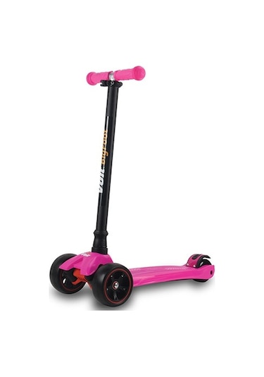 Voit 218 Işıklı Geniş 3 Teker Scooter Fuşya