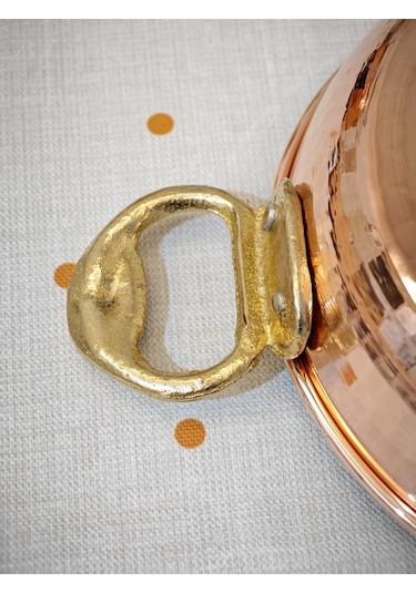 Modabakır Bakır Kapaklı Tava 16 Cm Model:6465565689r Bakır