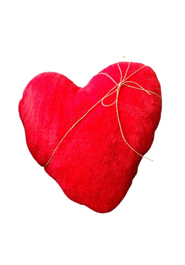 Sevgililer Günü Kırmızı Kalp Yastık 38x38