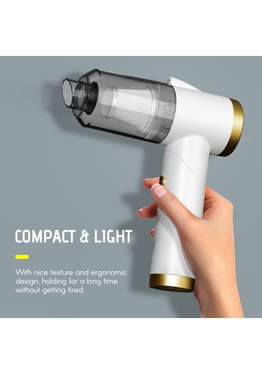 Padalink El Tutan Akıllı Süpürge: Kollapslanabilir Kablosuz, 9000pa Emme Gücü, Led Işık, 120ml Toplayıcı, Ev/araba/ofis Temizliği Siyah