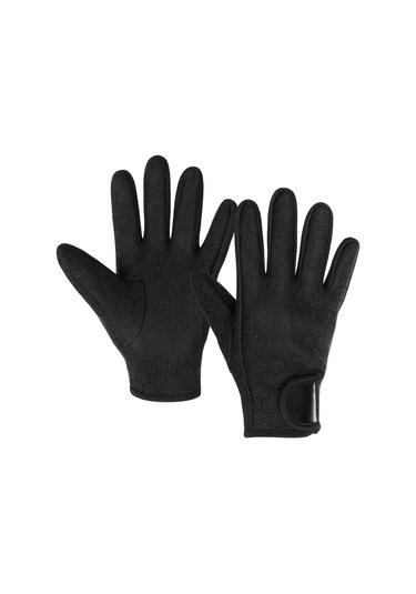Neopren Kaymaz Dalış Yüzme Sörf Yelken Kayak Eldiveni 1.5Mm Siyah