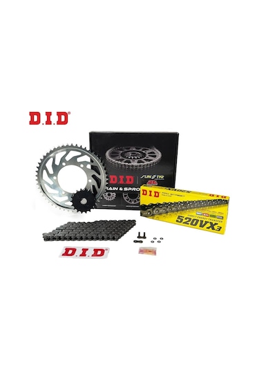 Did-sunstar 2014-2020 Honda Nc 750 X Uyumlu Zincir Dişli Set Çelik Renk