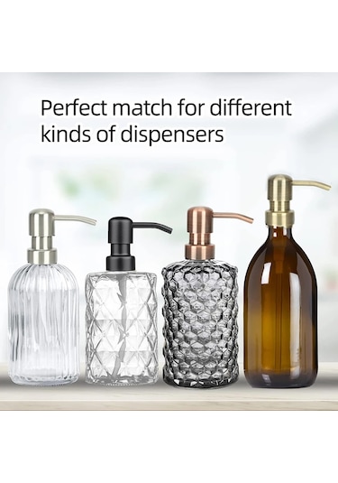 Gümüş-paslanmaz Çelik Sabun Ve Losyon Dispenseri Pompaları Dispenser Kapakları 28mm Boyutunda Sıvı Dispenseri Ve Sabunluk 45975836