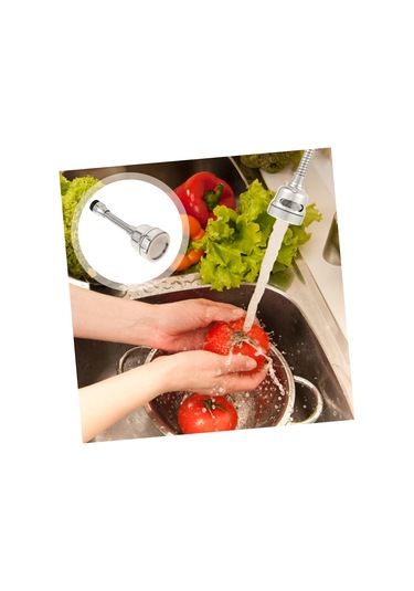 1 Bilgisayar Musluk Duş Musluk Püskürtücü Musluk Aksesuarı Gümüş